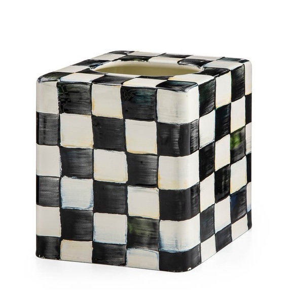 MacKenzie-Childs Courtly Check Boutique Tissue Box Cover